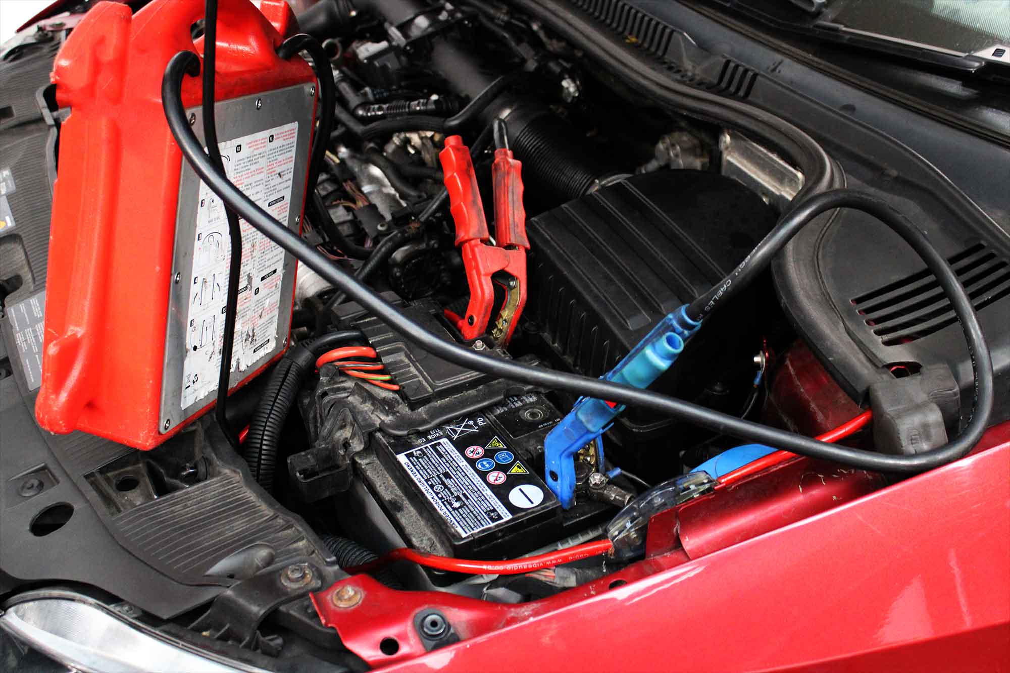 SEAT Ibiza battery being checked at Cedar Garage