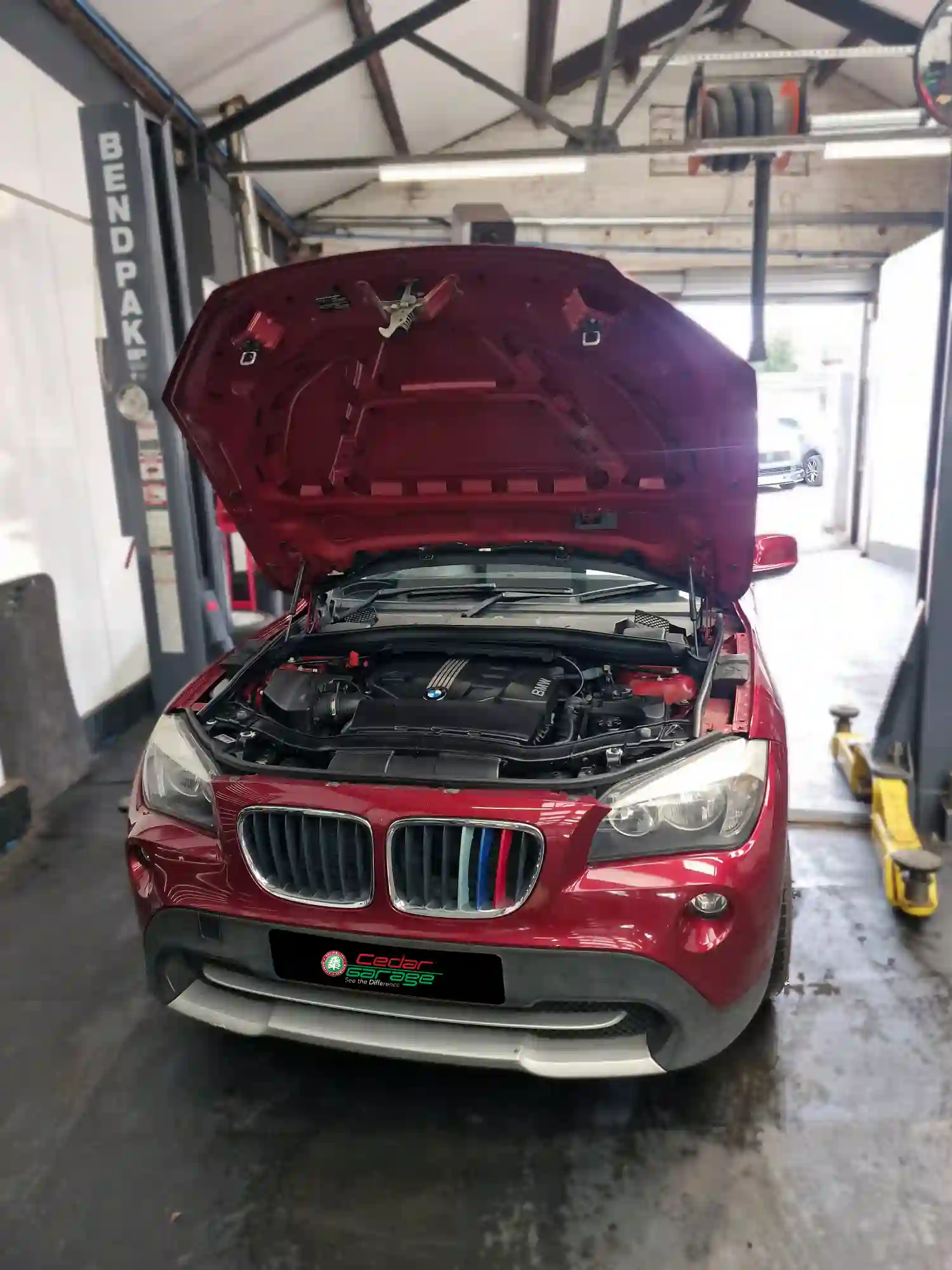 BMW X1 power steering fault repair at Cedar Garage