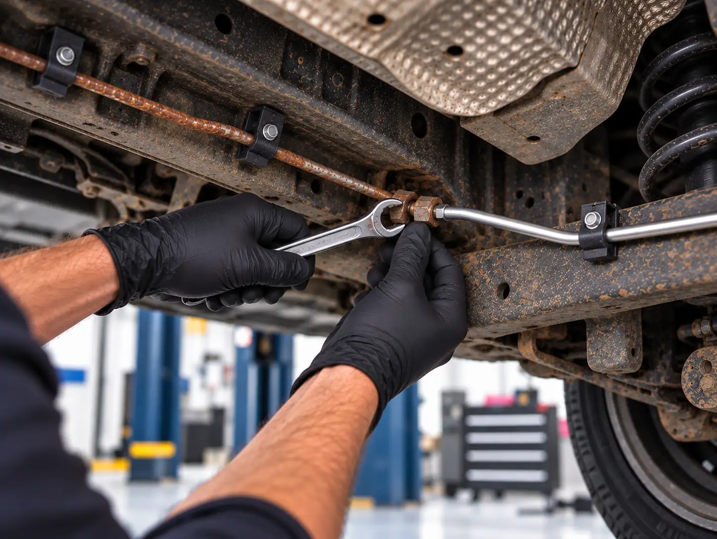 Brake pipe replacement