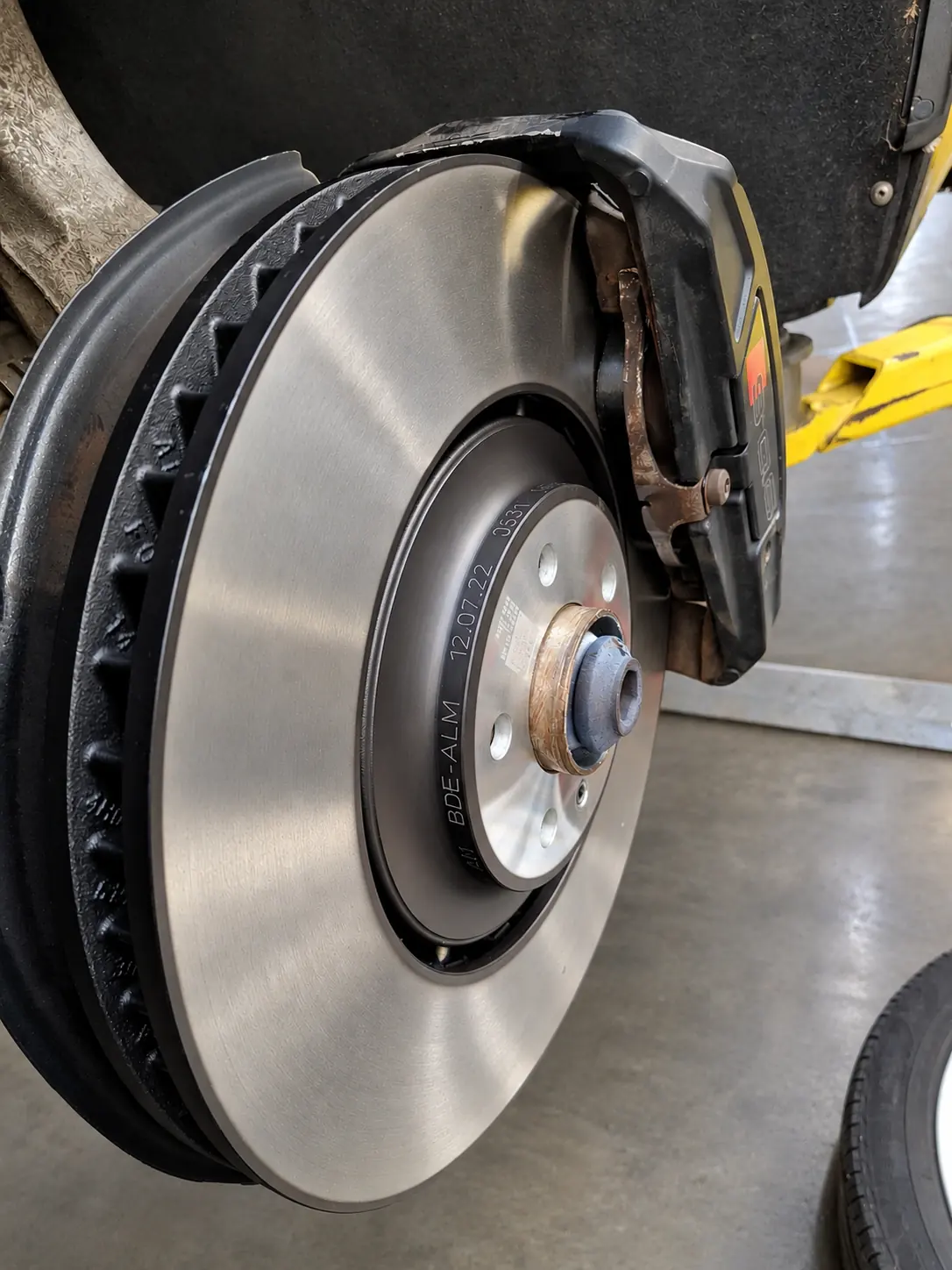 Brake repairs being carried out at Cedar Garage