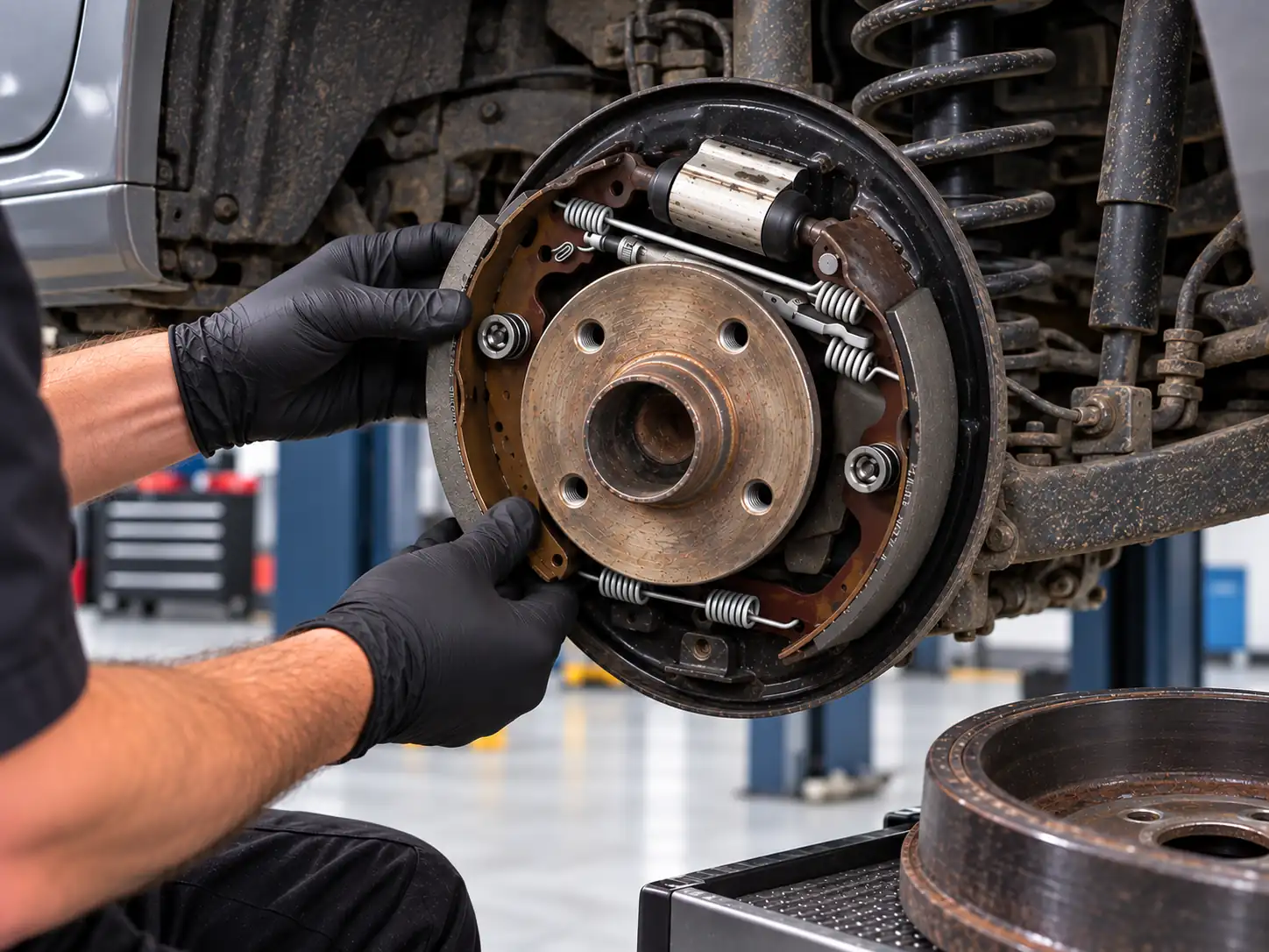 Drum brake and brake shoe replacement
