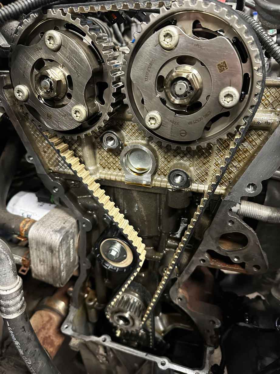 Ford EcoBoost timing belt replacement at Cedar Garage in Worthing