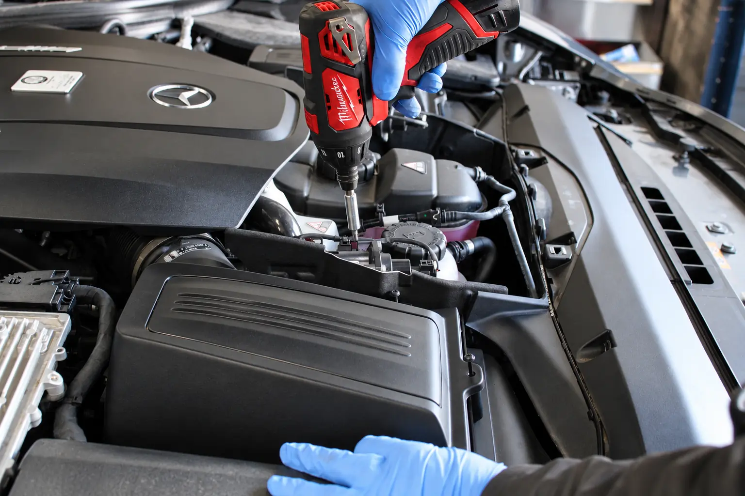Mercedes servicing at Cedar Garage in Sompting