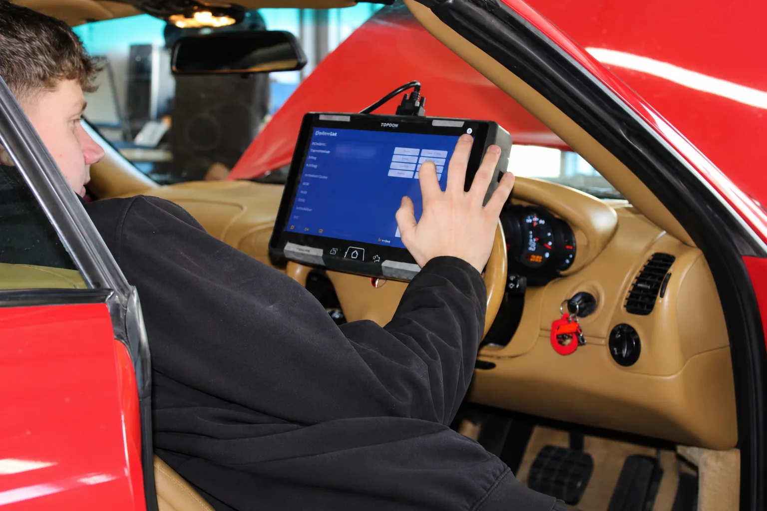 Porsche fault finding at Cedar Garage