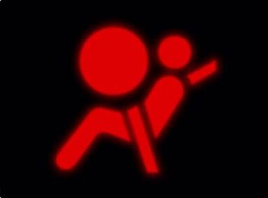 Airbag warning light