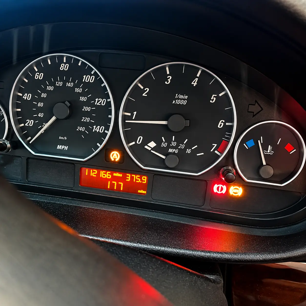 BMW 330 ABS & Traction Control Warning Light On