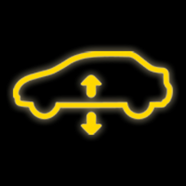 BMW air suspension warning light symbol
