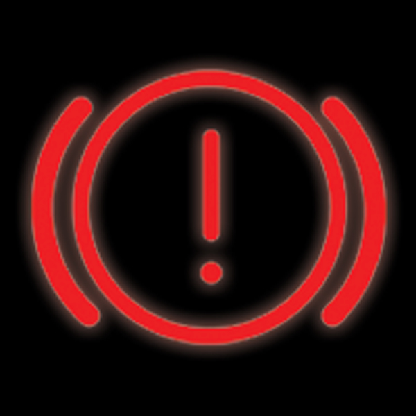 BMW brake system warning light symbol