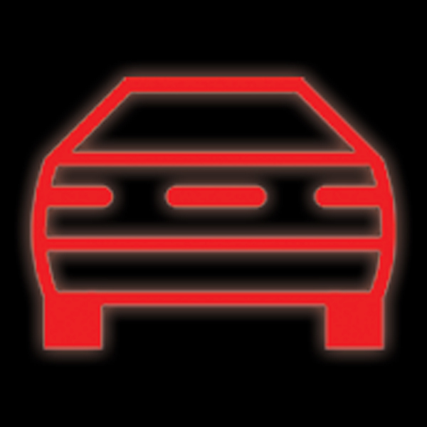 BMW collision warning light symbol