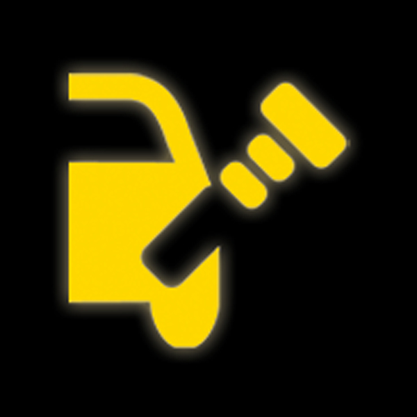 BMW fuel cap light symbol