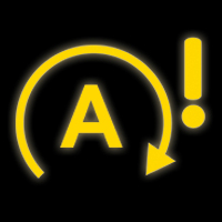 BMW start stop warning light symbol