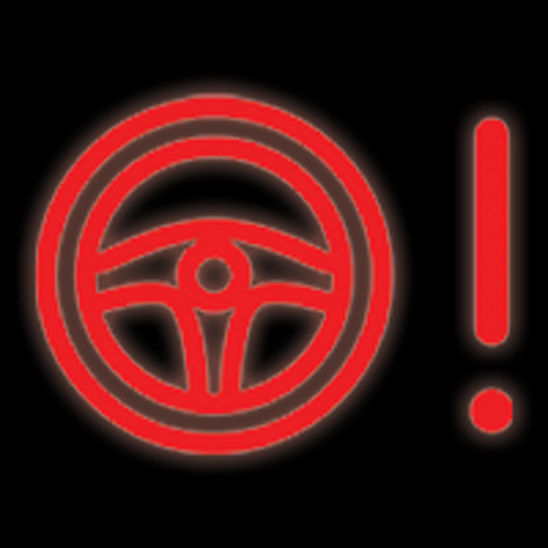BMW steering system warning light symbol
