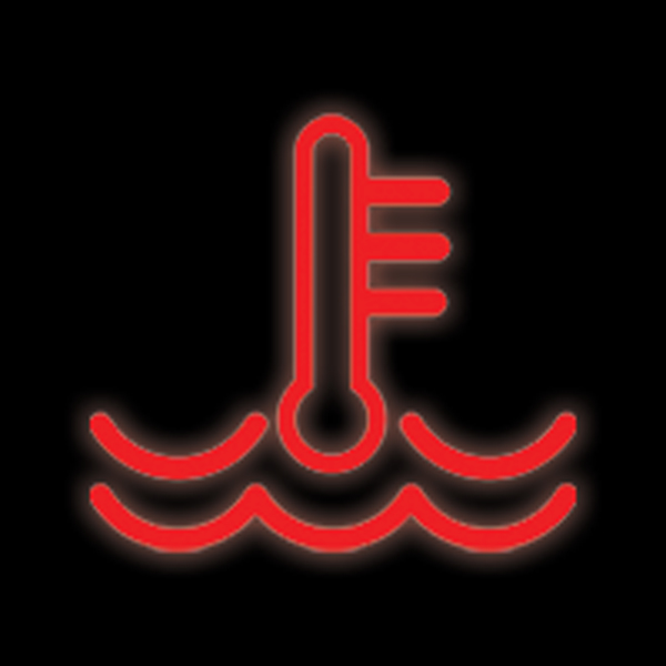 BMW temperature warning light symbol