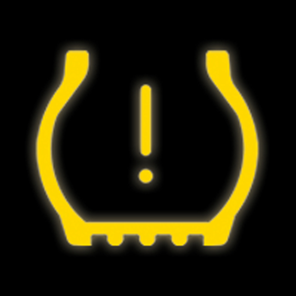 BMW tyre pressure warning light symbol