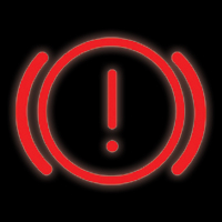 Engine management warning light symbol