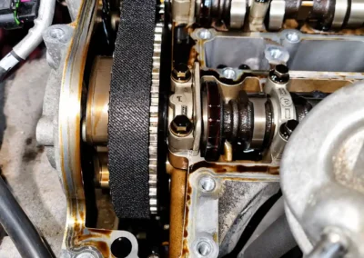 Ford EcoBoost wet belt replacement at Cedar Garage