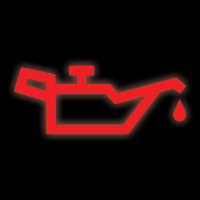 Engine management warning light symbol