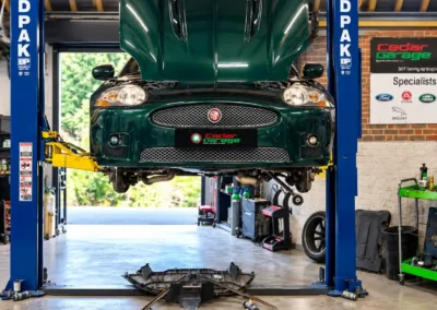 Jaguar XKR Front Subframe Replacement at Cedar Garage