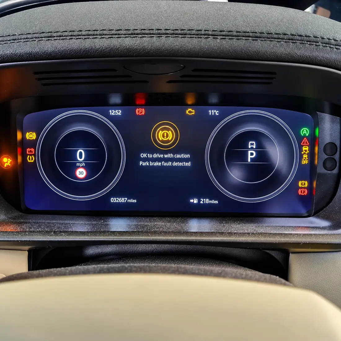 Land Rover Discovery Parking Brake Warning Light