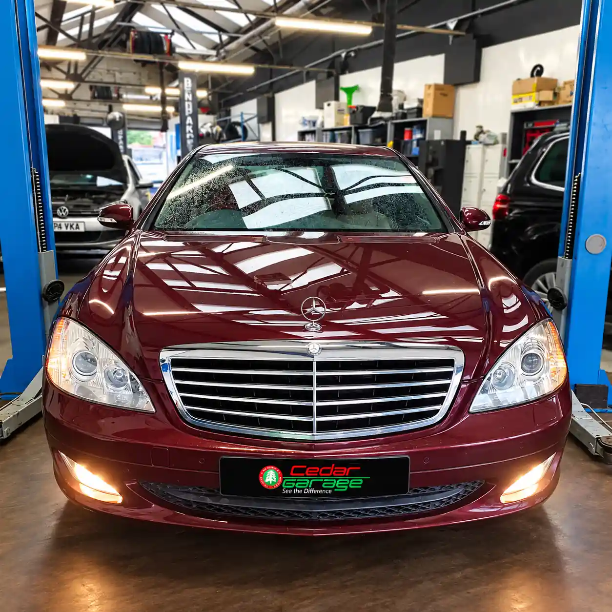 Mercedes S-Class Glow Plug Light On at Cedar Garage