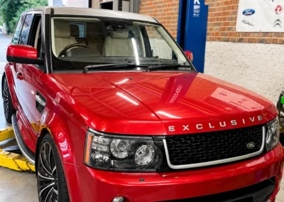 Range Rover Restricted Performance Message at Cedar Garage