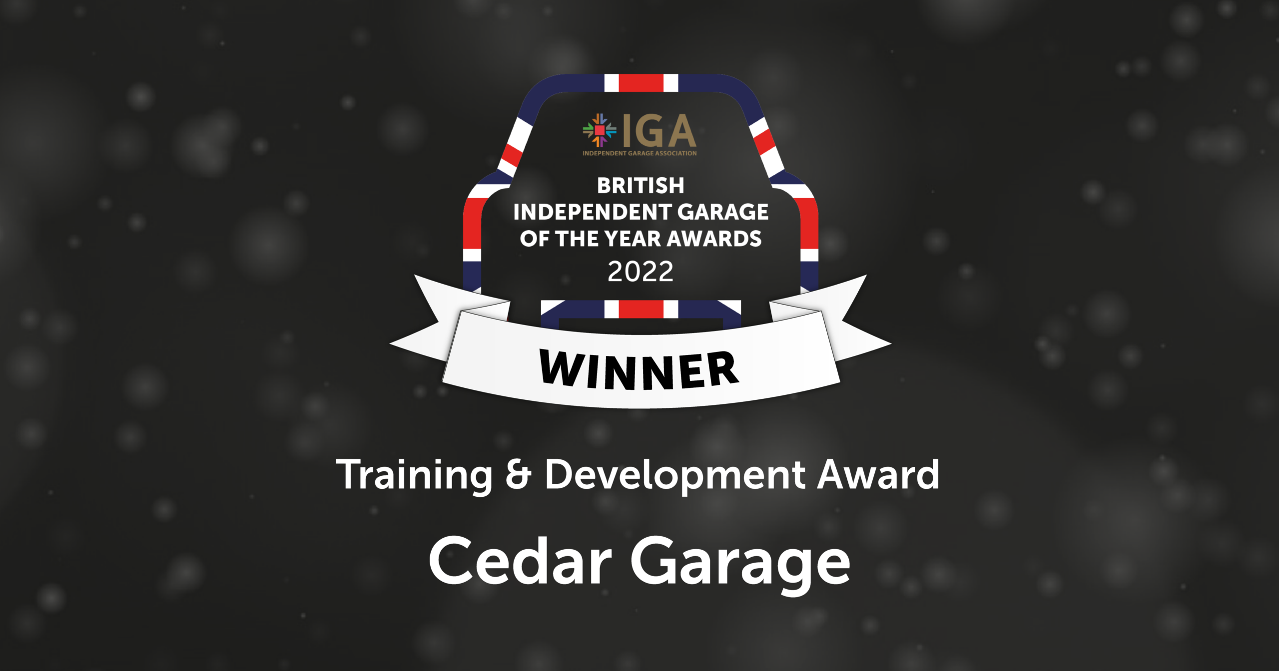 Cedar Garage, Training and Development Award winner, BIG Awards 2022