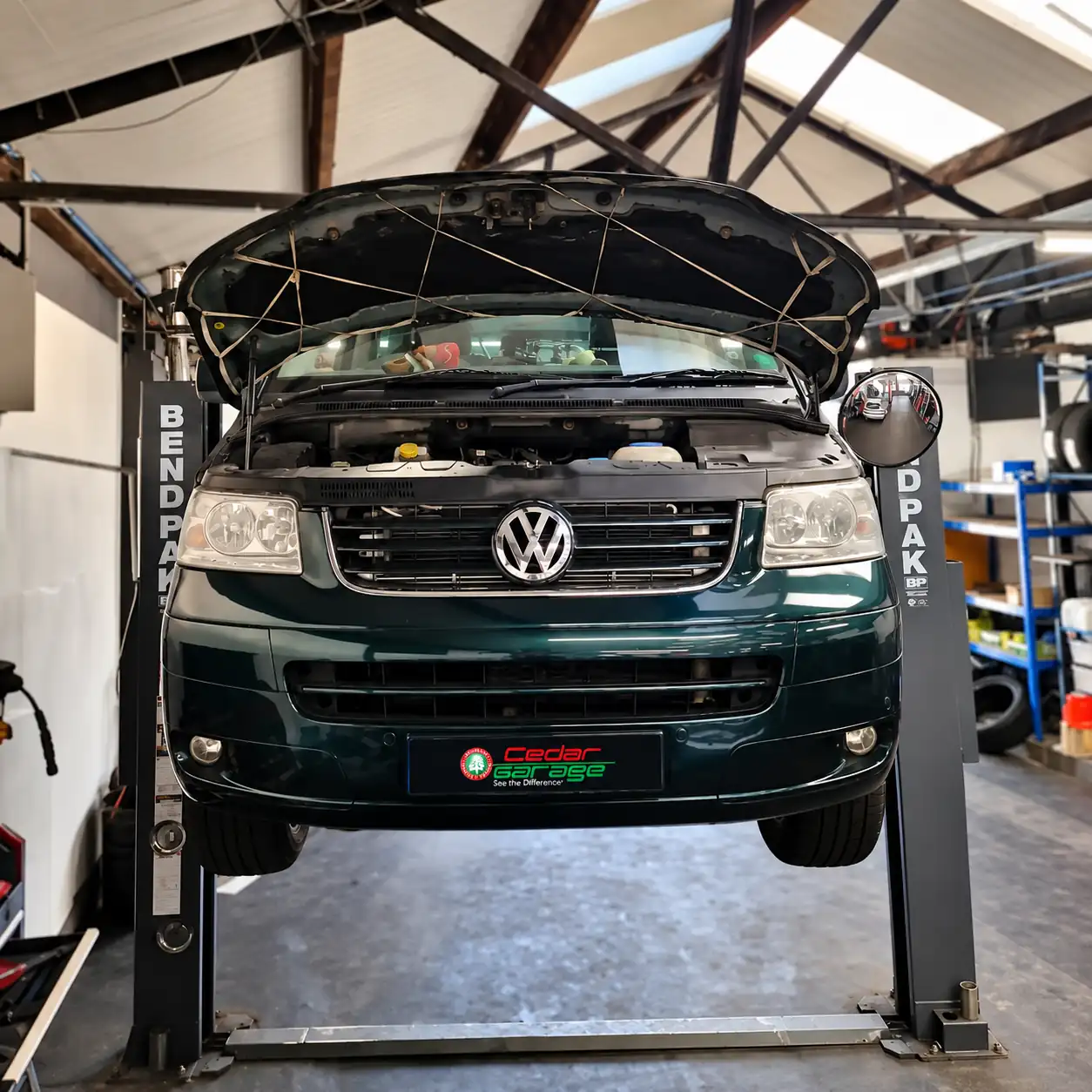 VW Transporter in limp mode with a lack of power, diagnosed at Cedar Garage