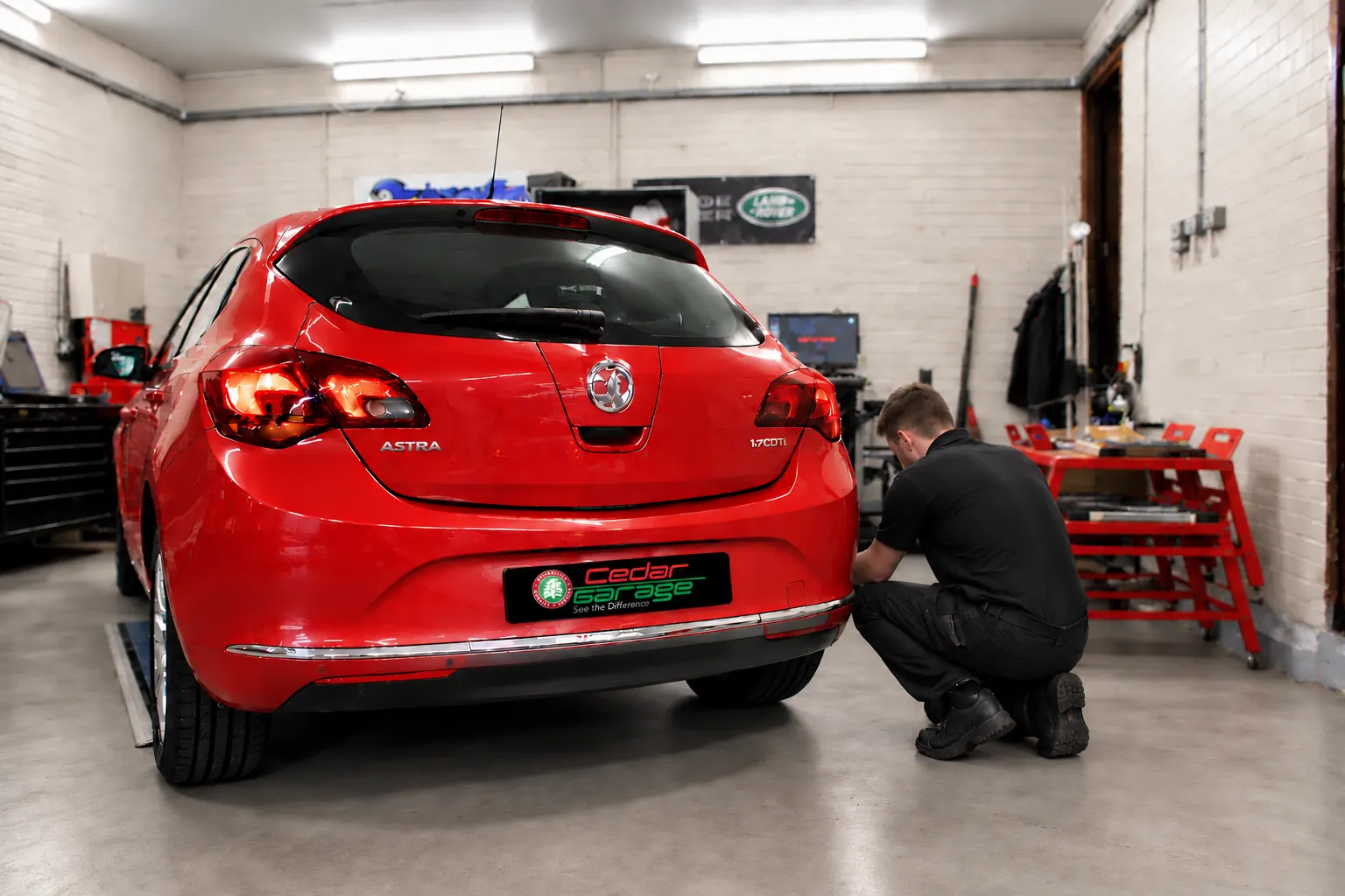 Vauxhall servicing at Cedar Garage