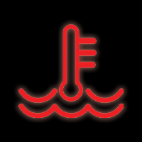 Engine management warning light symbol
