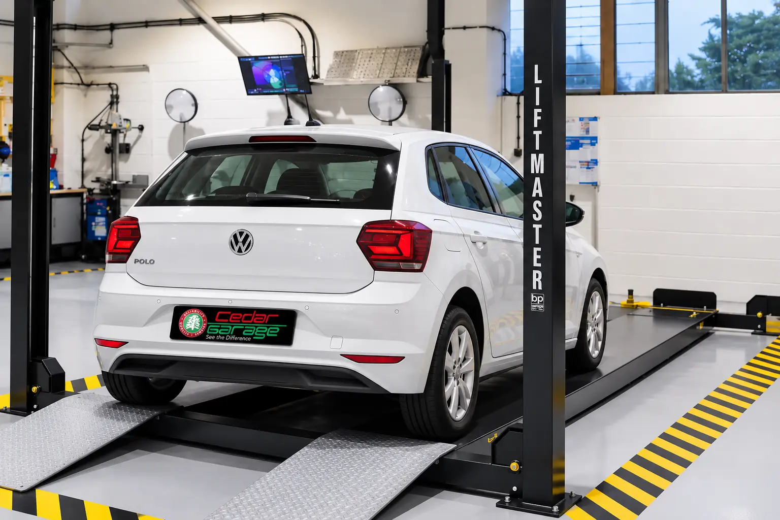 Volkswagen MOT test at Cedar Garage